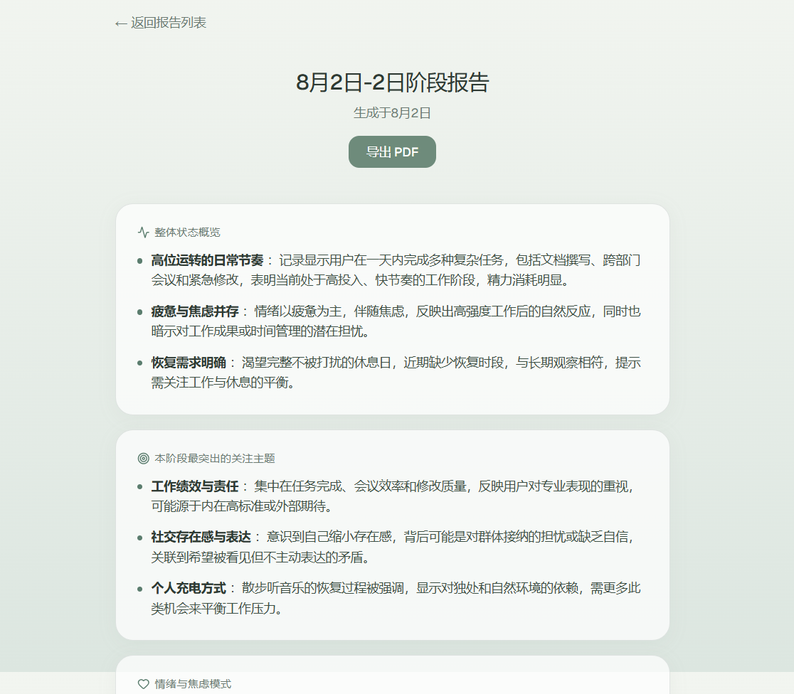 自我观察日记产品截图 1